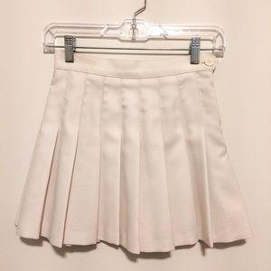 American Apparel White Tennis Skirt Size XS